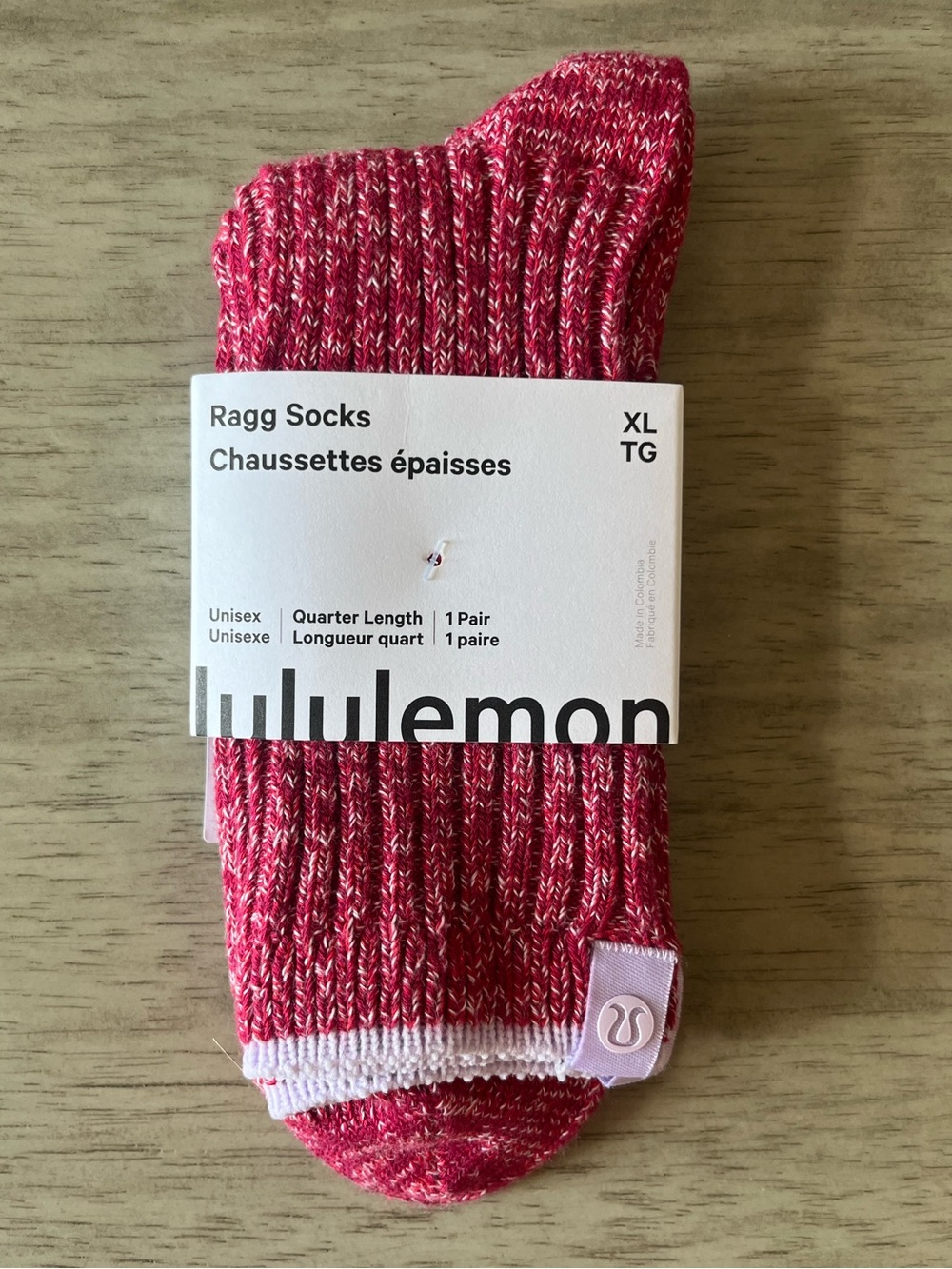 Lululemon Ragg Quarter-Length Socks in Pink - Unisex